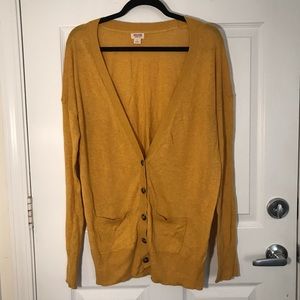 Mossimo (Target) Long Cardigan - Mustard Yellow